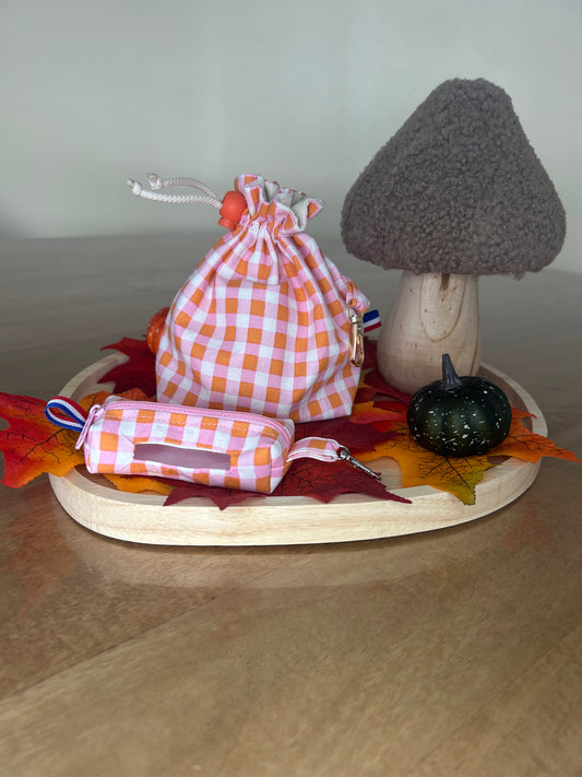 Ensemble Vichy rose 💗🤍