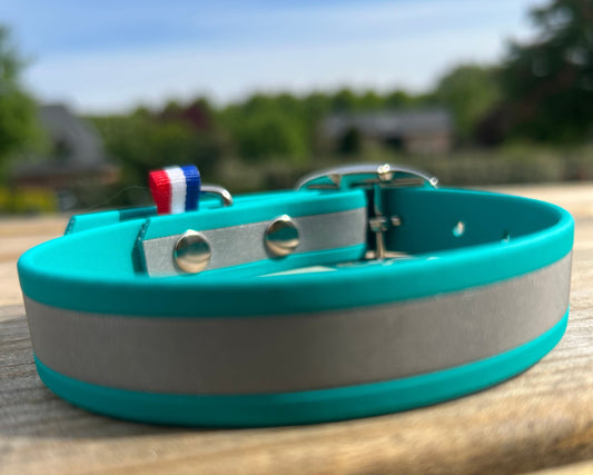 Collier biothane réfléchissant 🌙