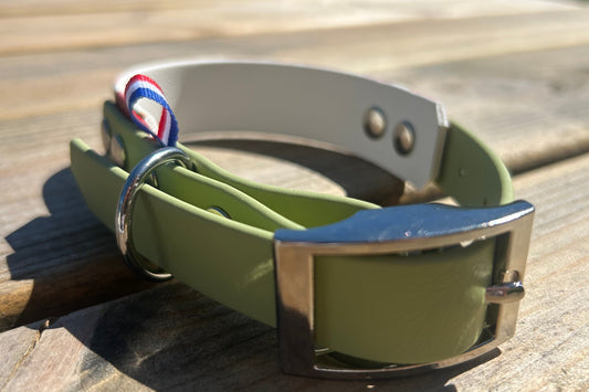 Collier bicolore citrouille