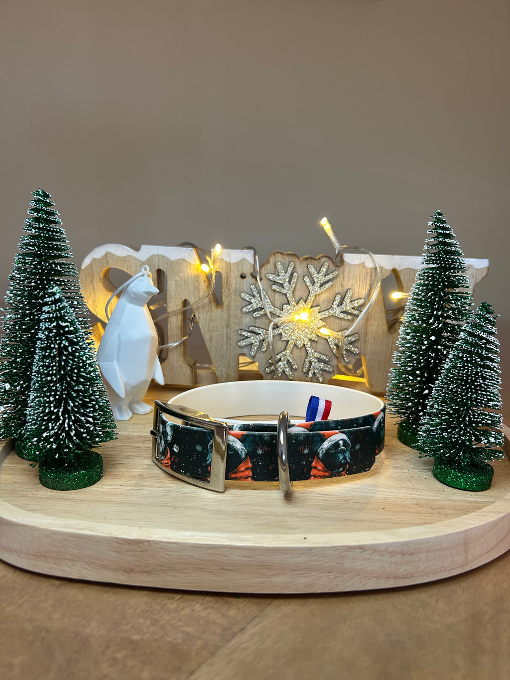 Collier bouldogue de Noël 🎄