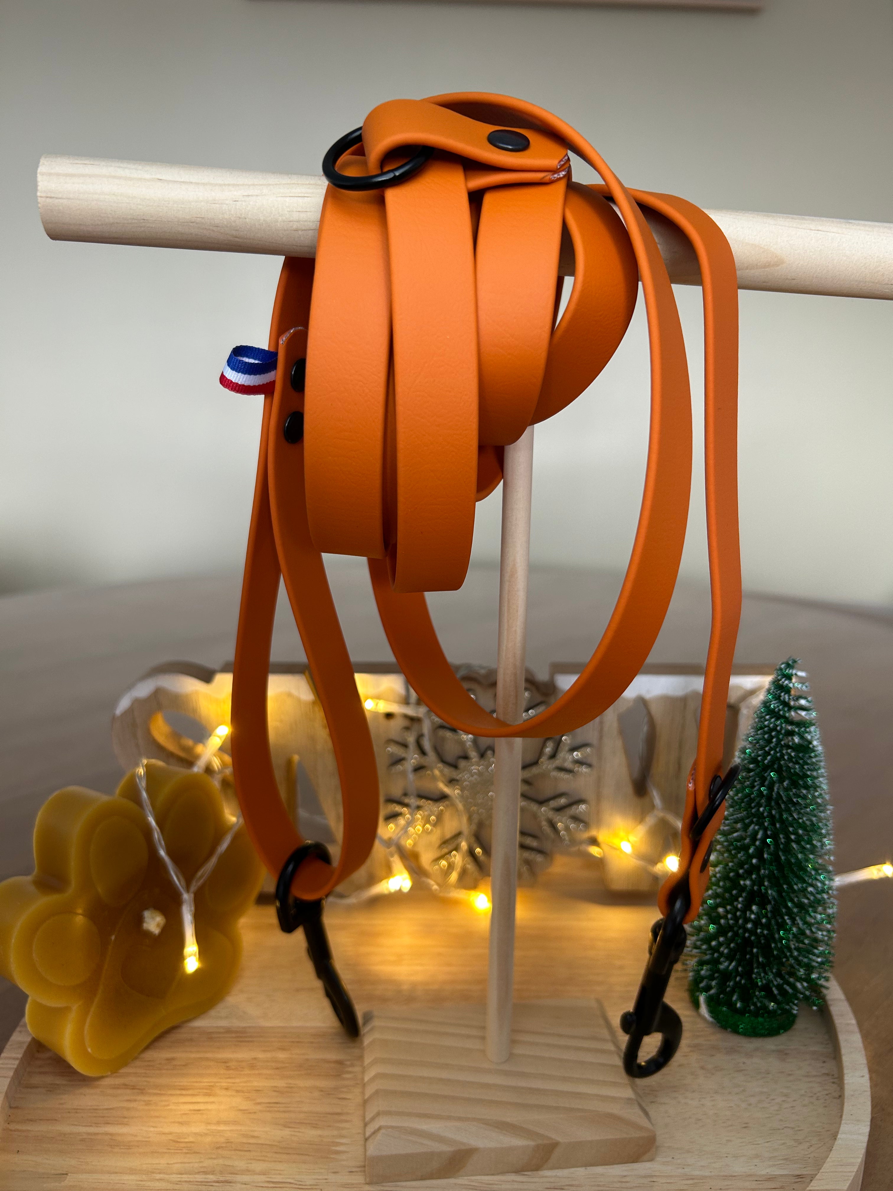 Laisse multi-position Burnt