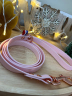 Laisse Hexagonal 120cm Rose pastel