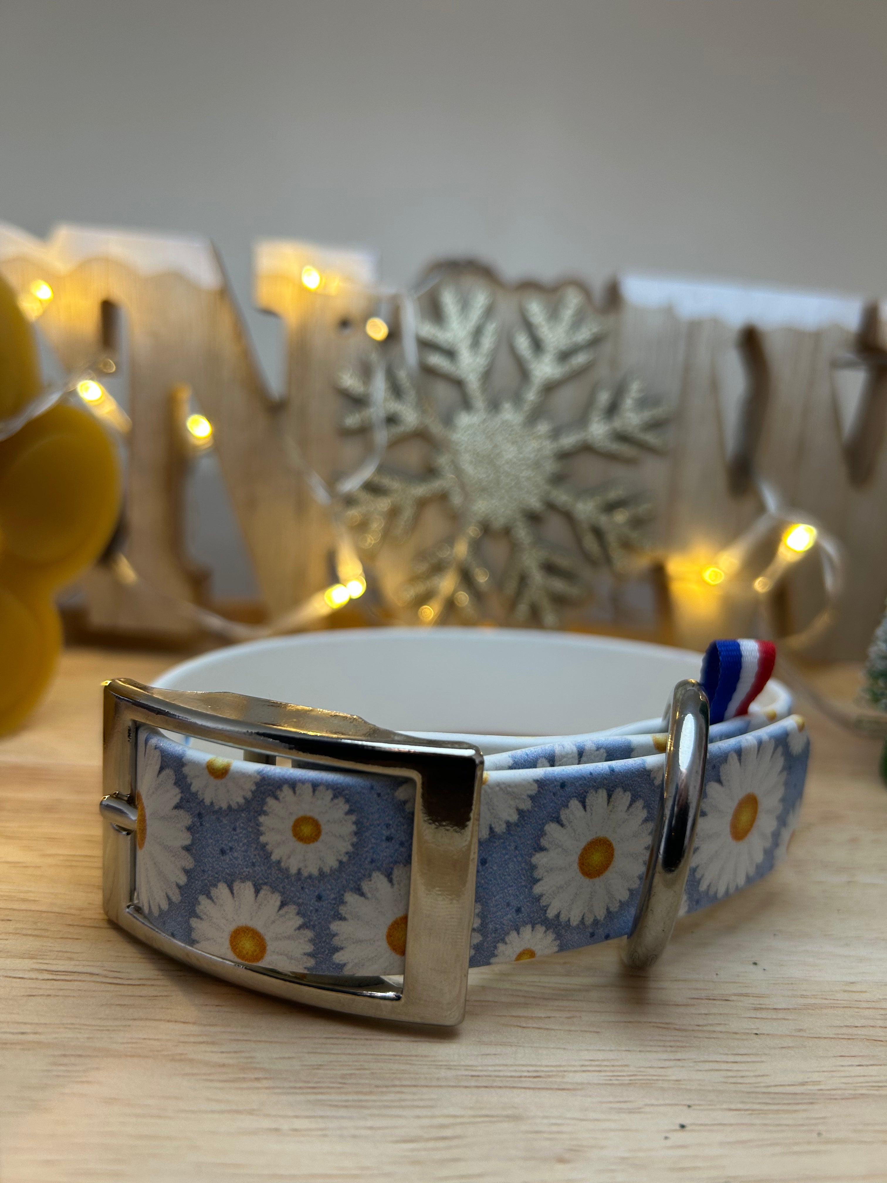 Collier en biothane Marguerite S à XL 🌼