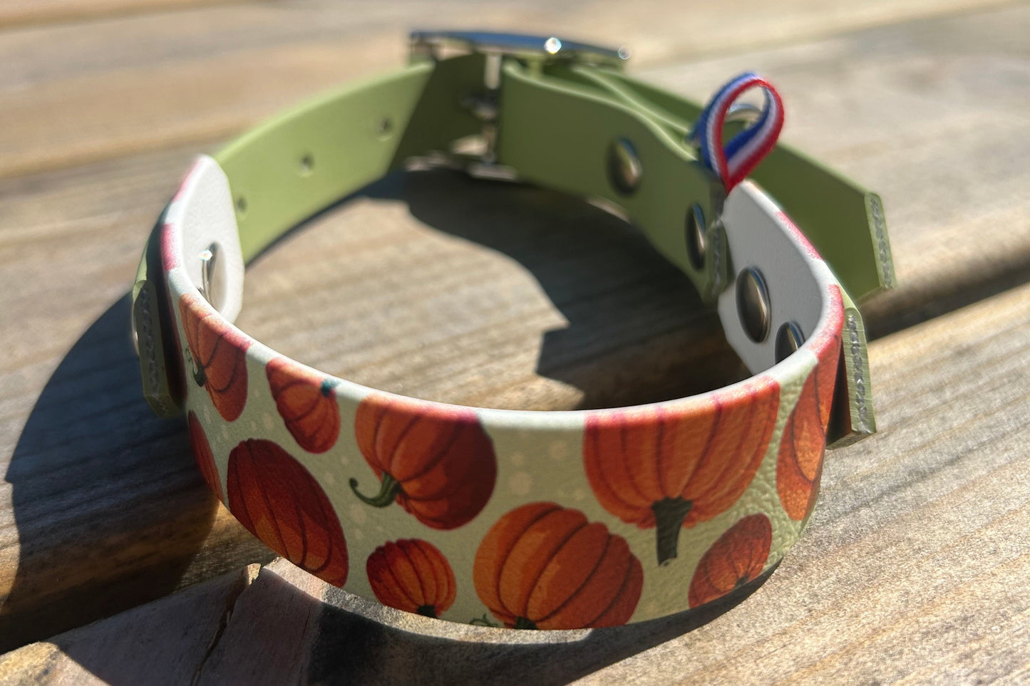 Collier bicolore citrouille
